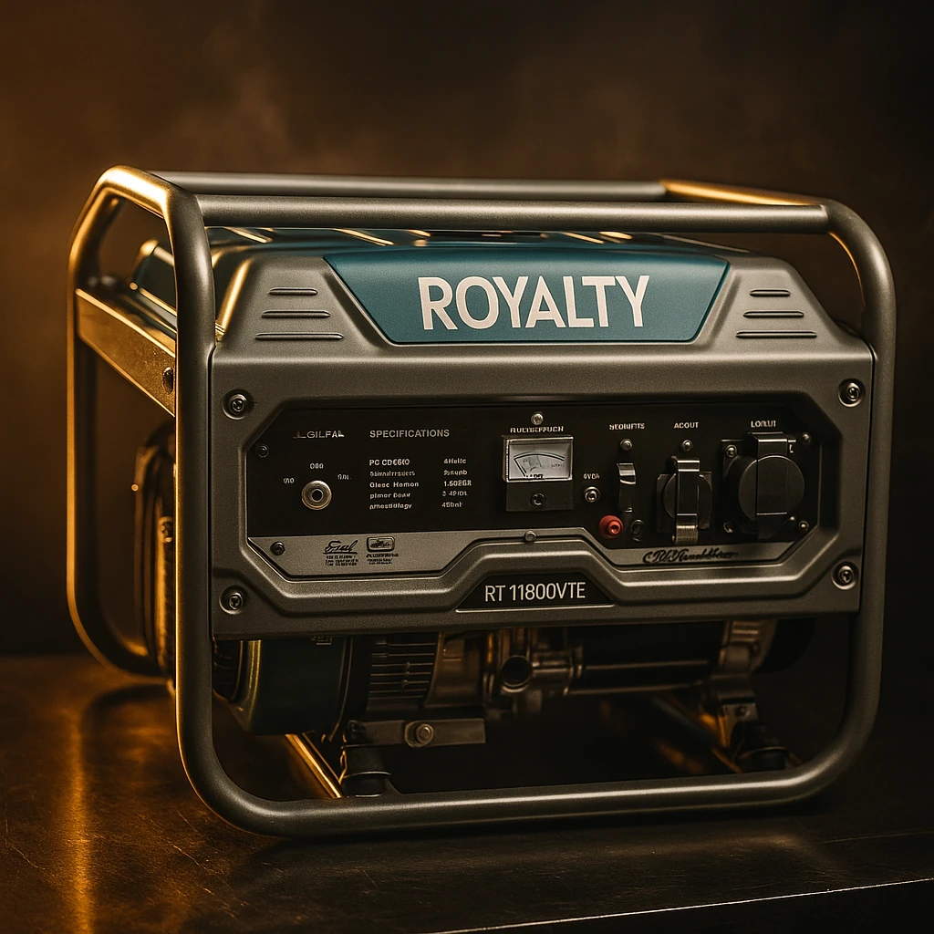 توضیحات موتور برق 8 کیلو وات بنزینی رویالتی ROYALTY