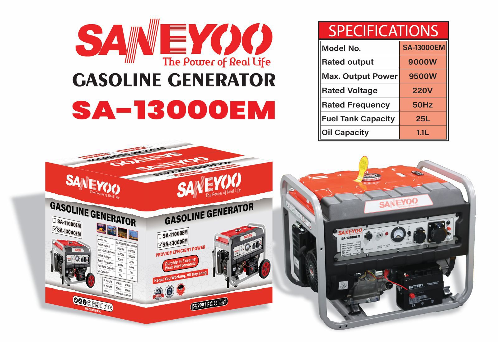 موتور برق 10 کیلو وات سانیو - بازرگانی ثابت نژاد موتور برق 10 کیلو وات سانیو