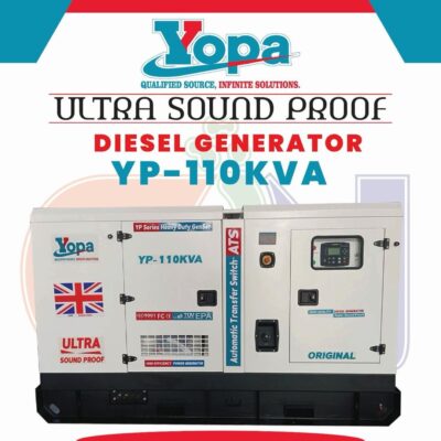 دیزل ژنراتور سوپر سایلنت یوپا ۱۱۰ کاوا مدل YP-110KVA